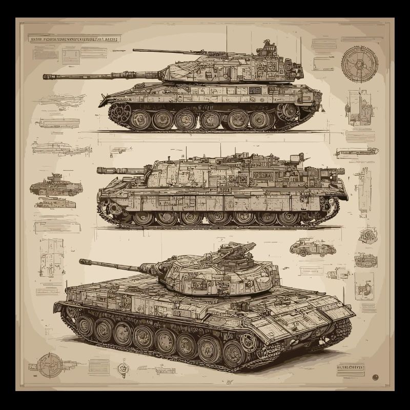 Plan / Sépia / Vintage / Rétro / Robot