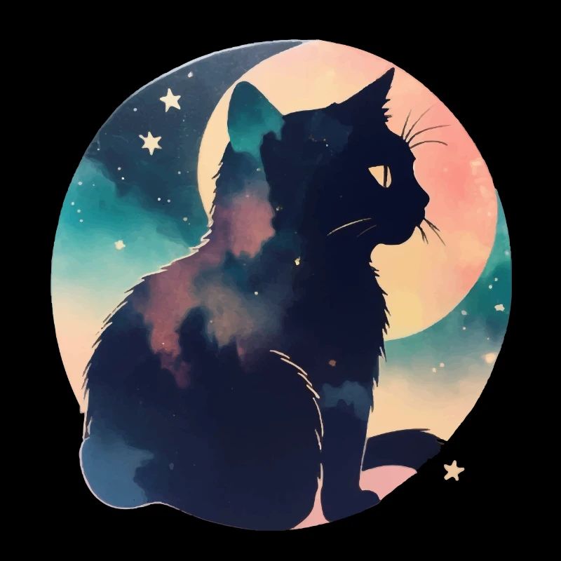 Chat dans les étoiles
