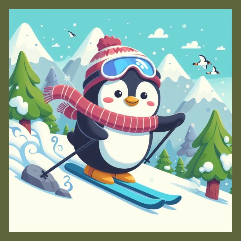 Ski-Pinguin