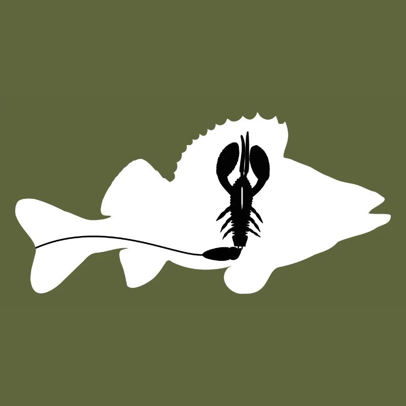 Perch with Creature Bait - white