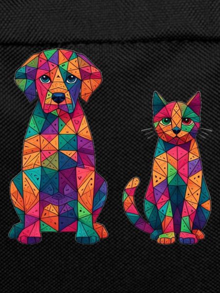 Abstract Dog and Cat - Pets