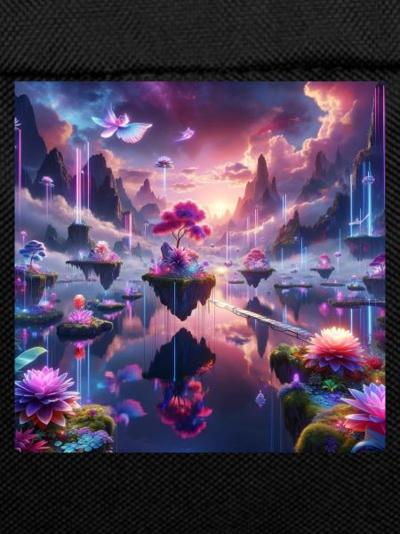 Surreal Dreamscape: Neon Waters