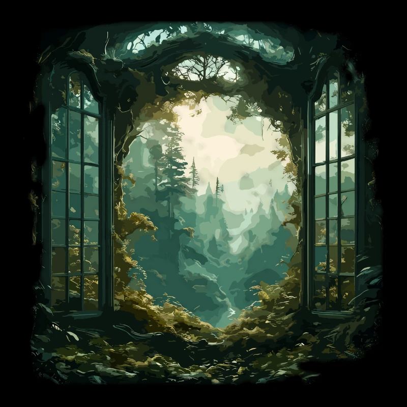 Window in the Forest / Trees / View / Wilderness