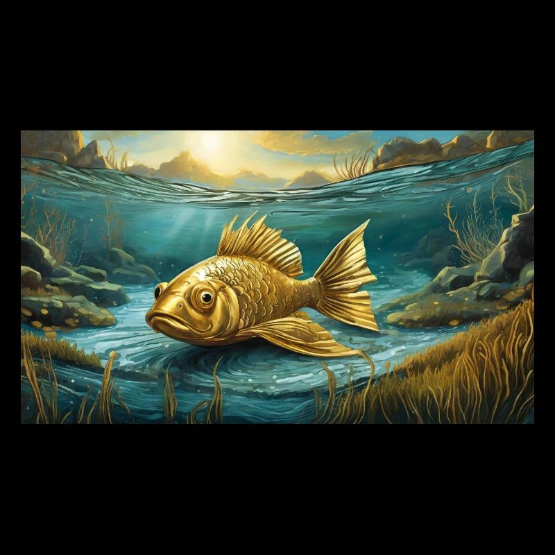 Pun ambiguous expression - Goldfisch (goldfish)