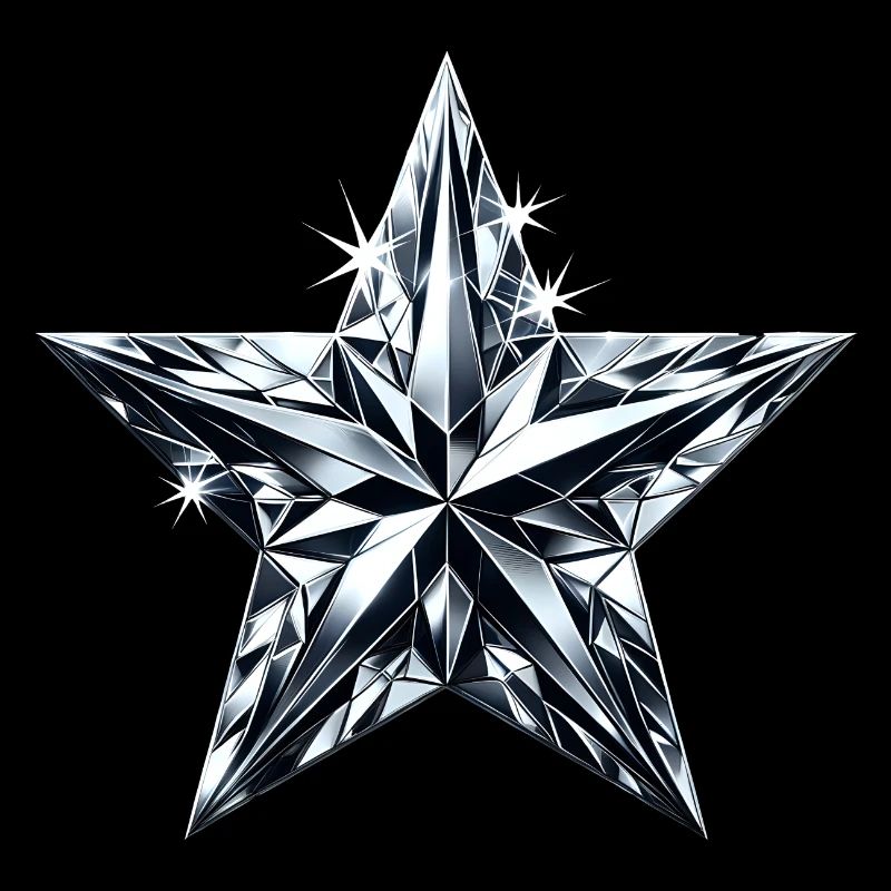 Diamantglänzender Stern