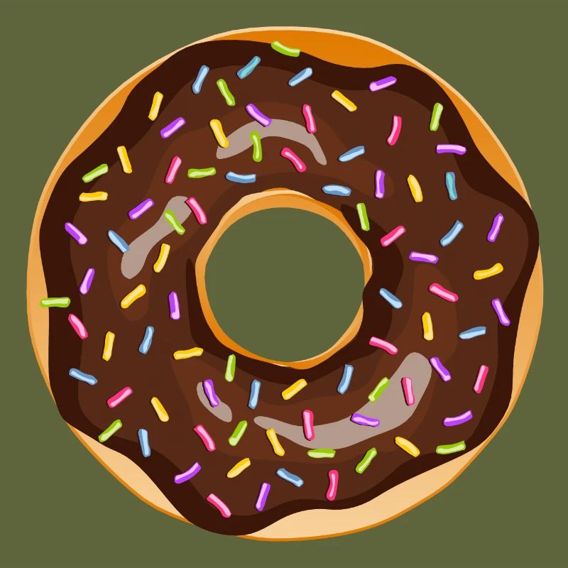 Donut Drawing Dessert Donuts Cake Pastry 1R