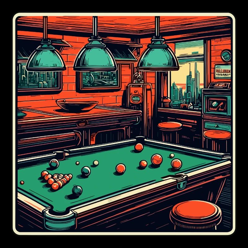 Billard / Boule de billard / 8 boules / billard / Kö