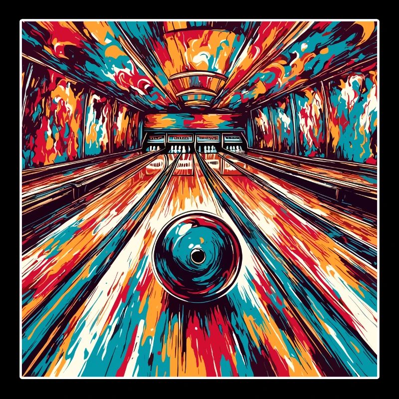 Bowling / Kegeln / Bowlingbahn / Pin / Strike