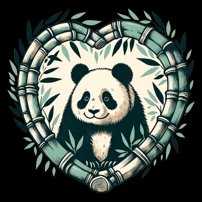 Panda Bear Bamboo