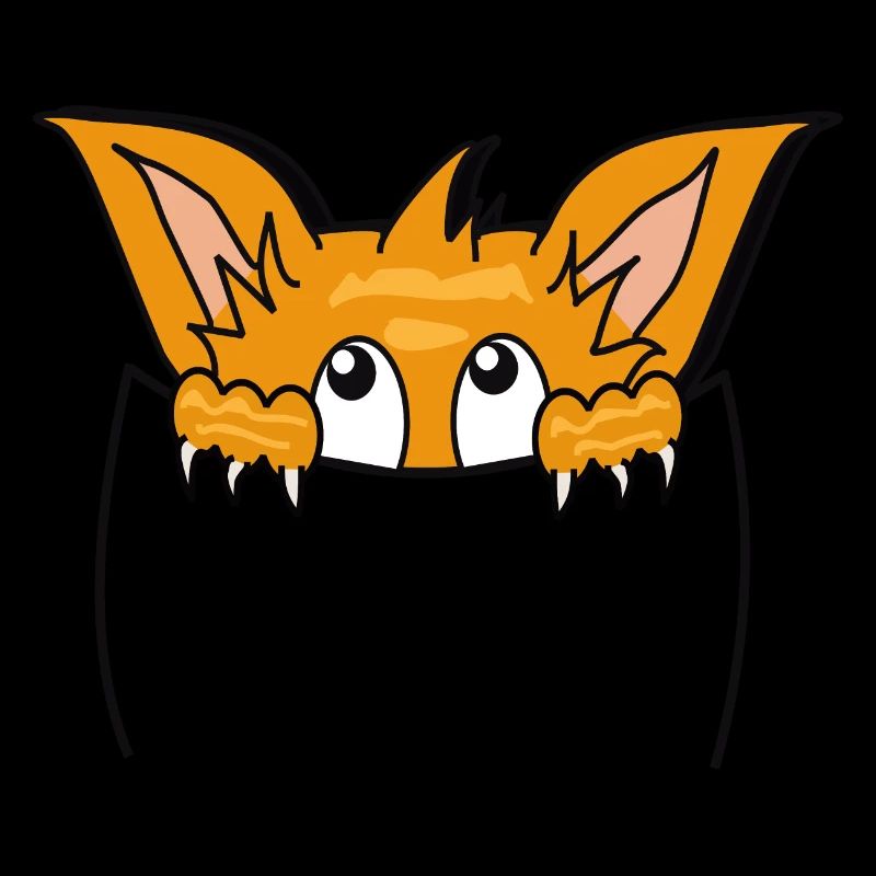 Chat mignon dans poche , so cute !