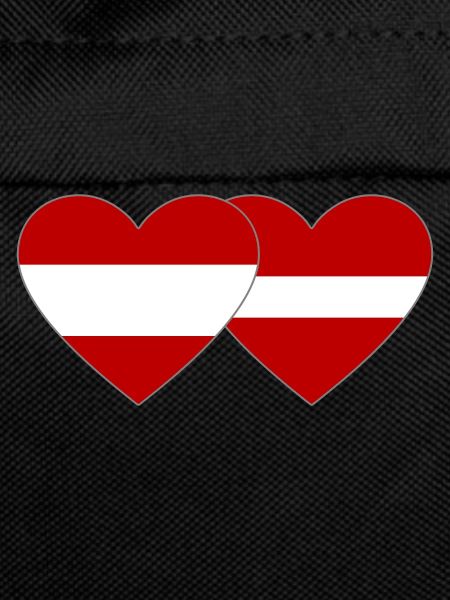 Austria Latvia Flag Heart