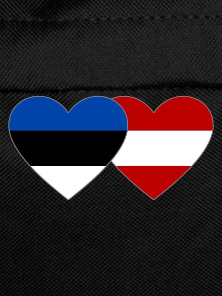 Estonia Austria Flag Heart