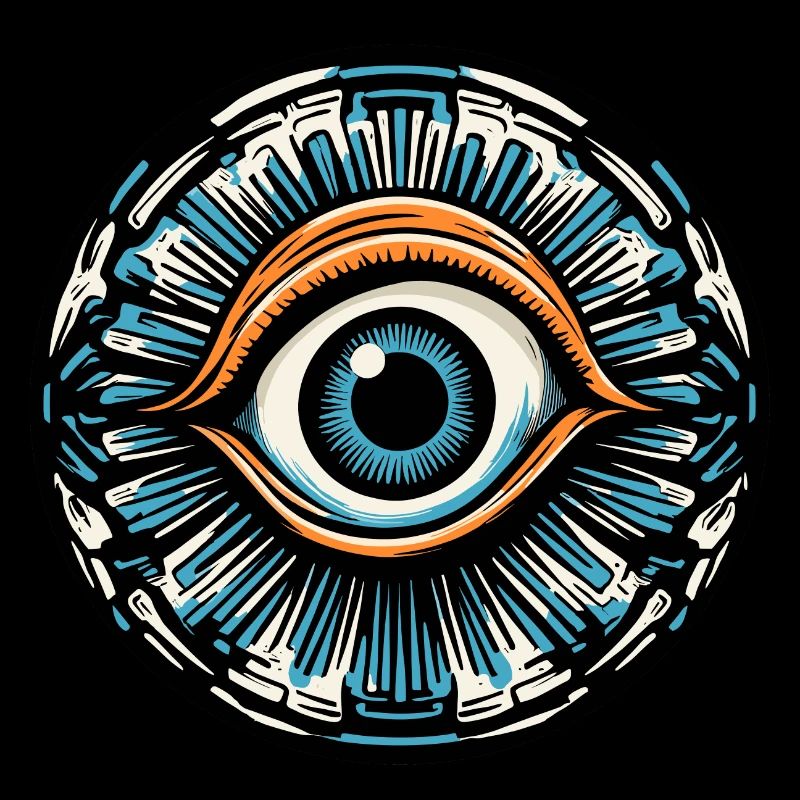 Psychedelic / Auge / Psychobilly / Comic / bunt