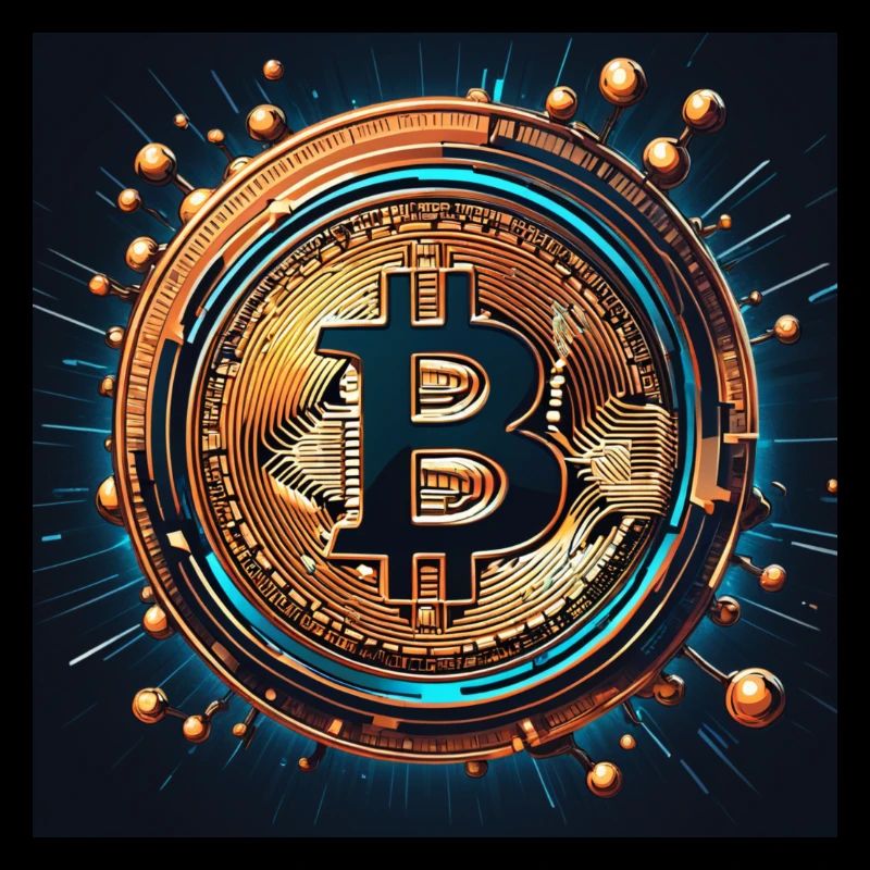 Bitcoin comic logo