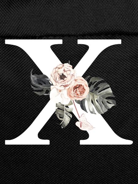 Tropical floral x letter