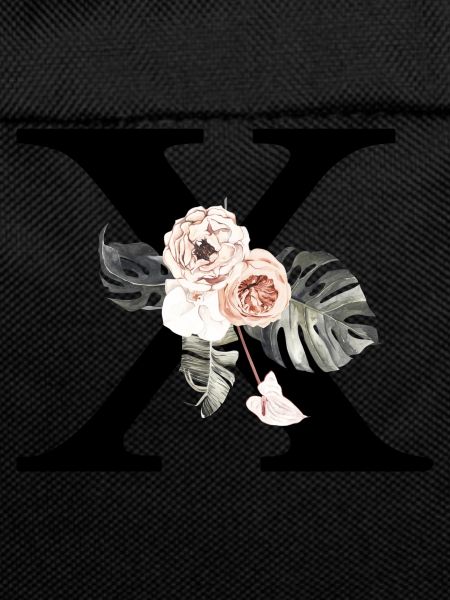 Tropical floral x letter