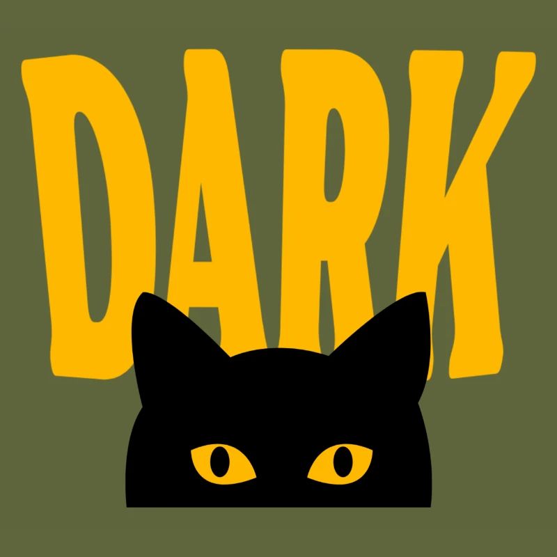 Dunkle Katze