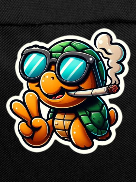 Cool turtle with sunglasses