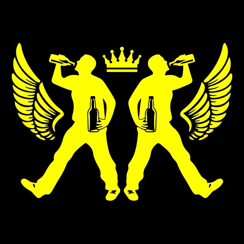 Drinking Beer Silhouette