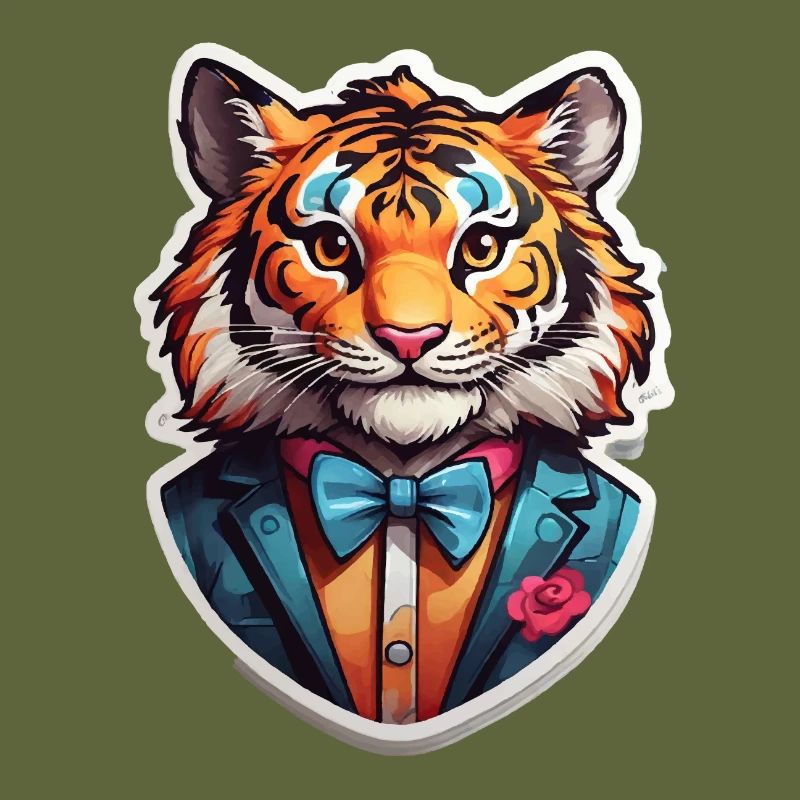 Funny Comic Tiger