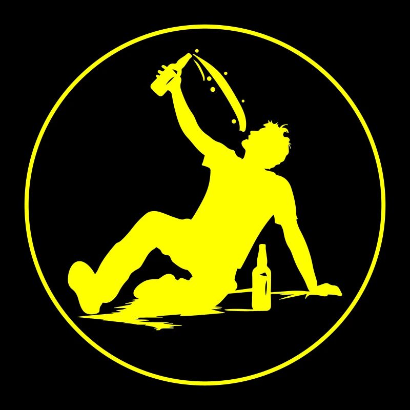 Drinking Beer Silhouette