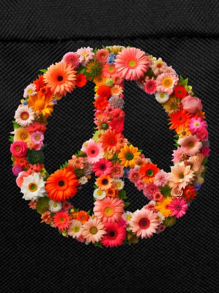 Floral Peace Sign