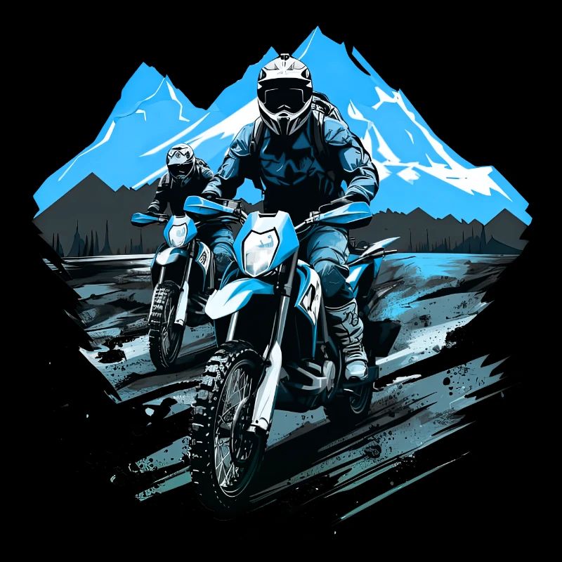 Motorcycel Cross Mountain Vacation Summer Mount