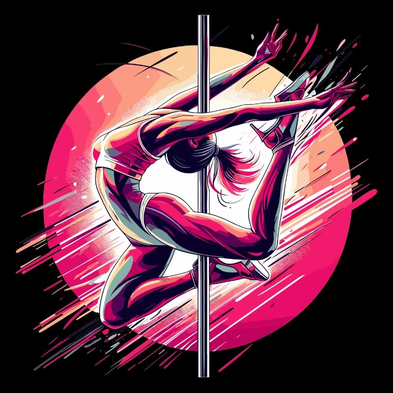 Pole Dance Dynamik pink Geschenk