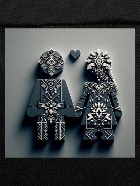 Couple hand in hand