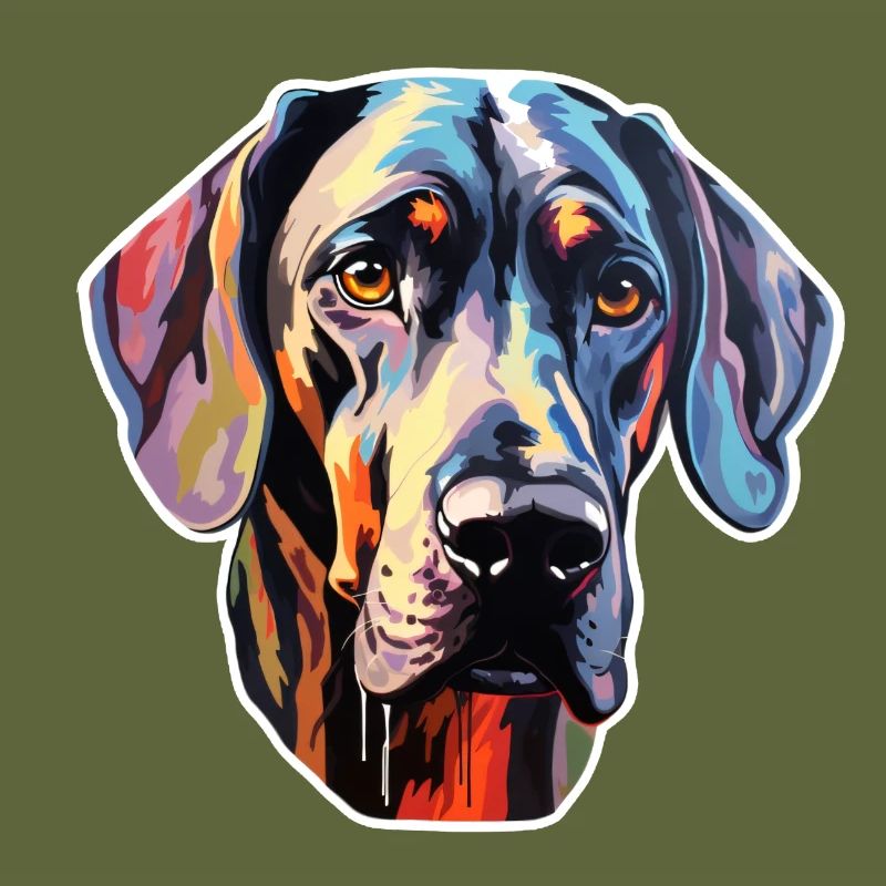 Danish Great Dane psychedelic