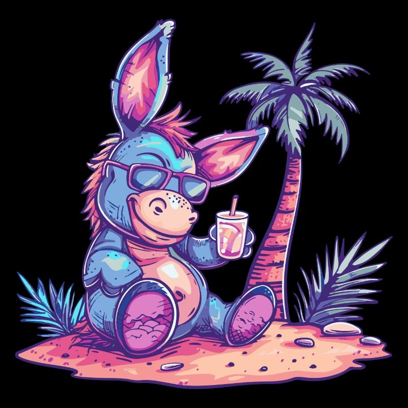 Donkey Summer Beach Vacation