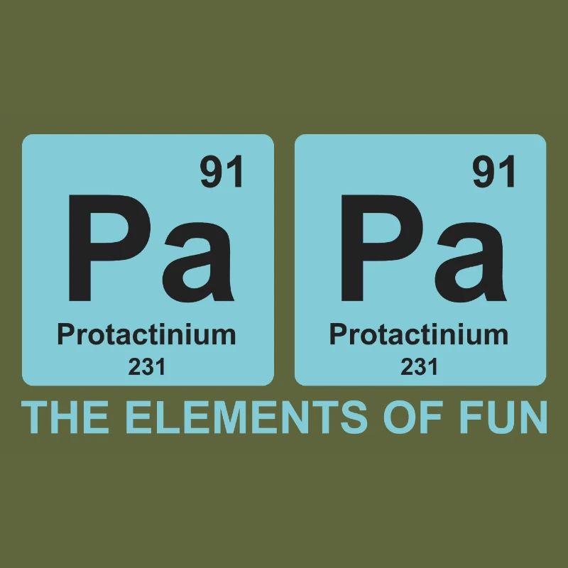 papa elements science cadeau papa drole