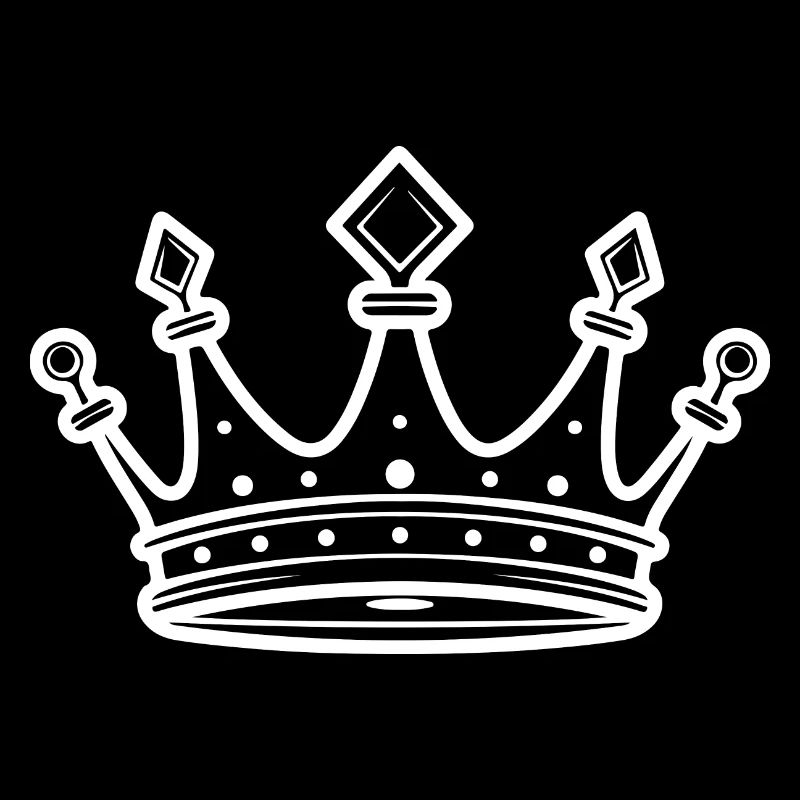 Silhouette de symbole de la couronne