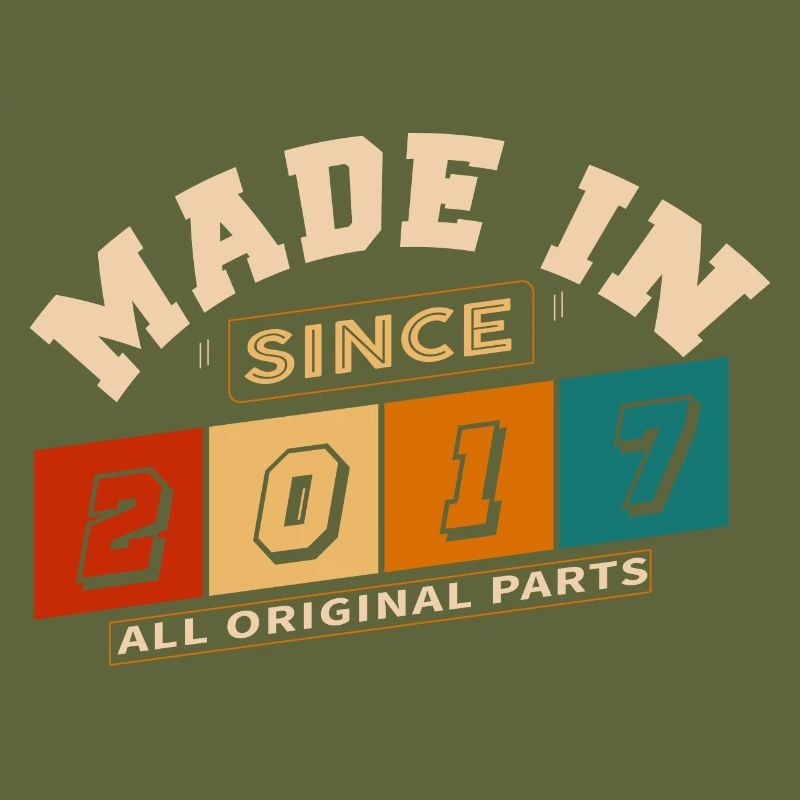 Made in 2017 Anniversary 7 Years