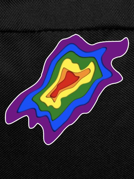 Papercut style Rainbow flag