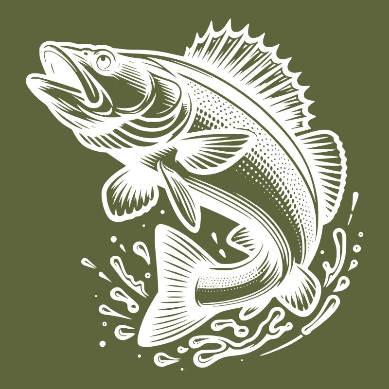 Large Jumping Zander Fish