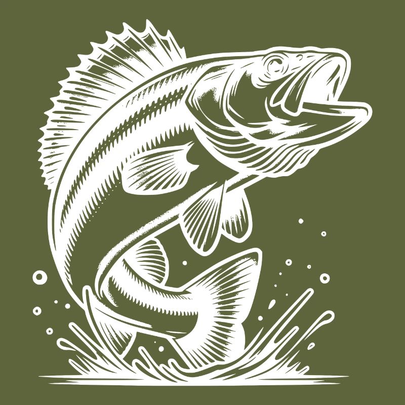 Elegant Jumping Zander Predator