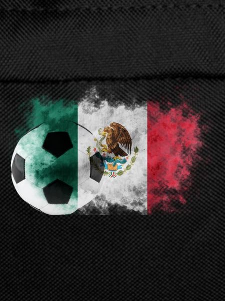 Mexico flag with soccer ball