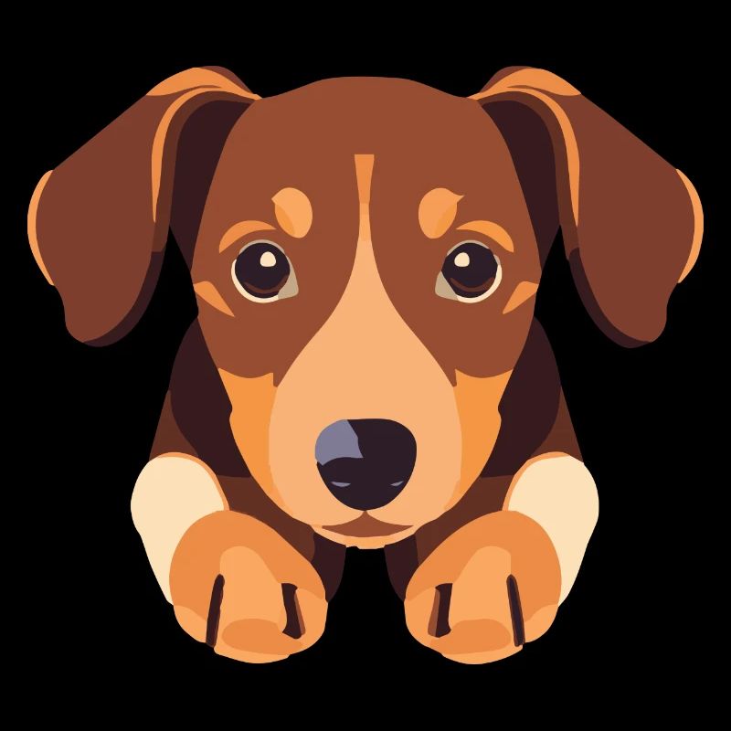 Chiot chien teckel mignon