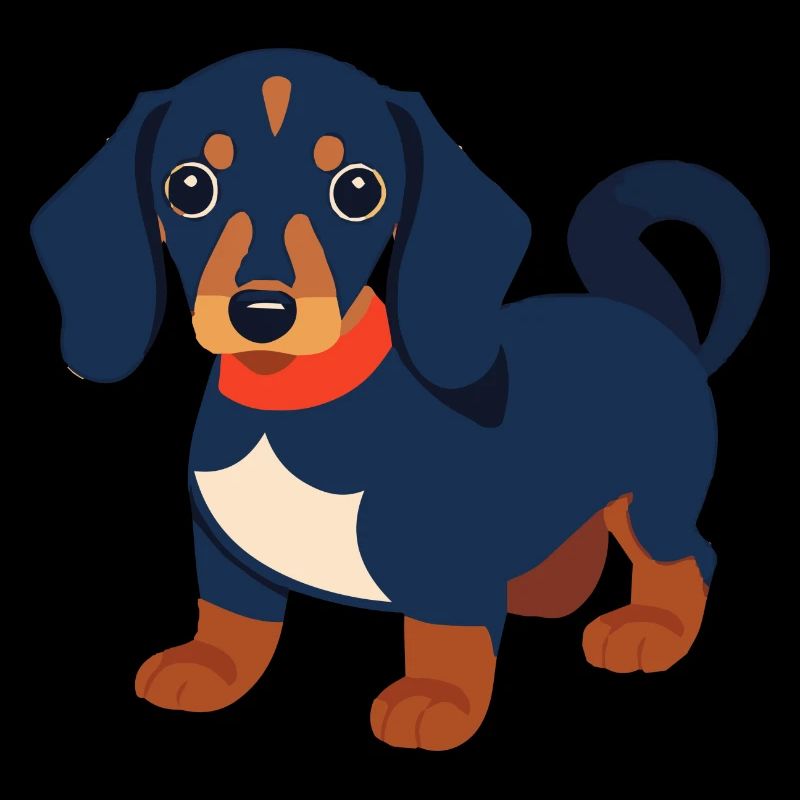 Chiot teckel teckel noir