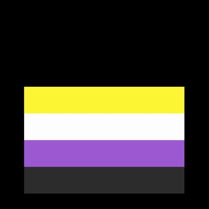 Drapeau non binaire Soyez vous-même