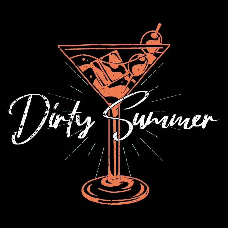 Schmutziger Martini-Cocktail Sommer
