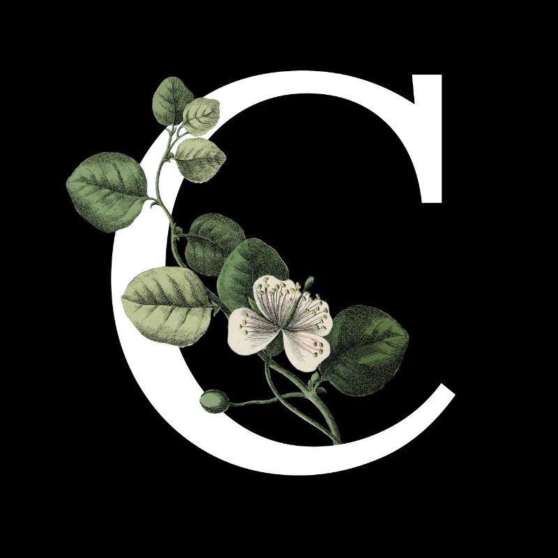 Buchstabe C Botanisches Grün