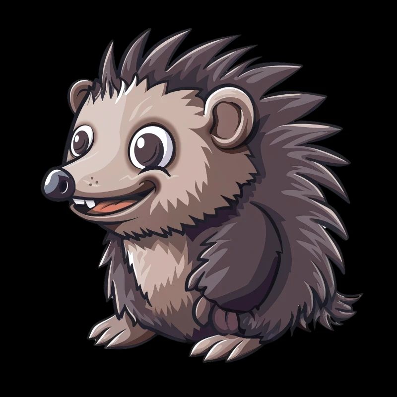Hérisson souriant mignon pour vous