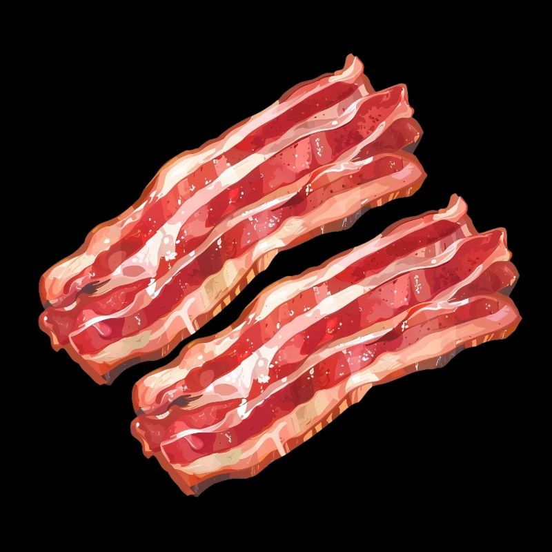 Stylized Bacon Illustration