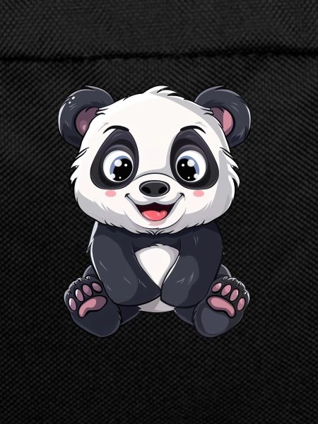 Cute panda with big eyes