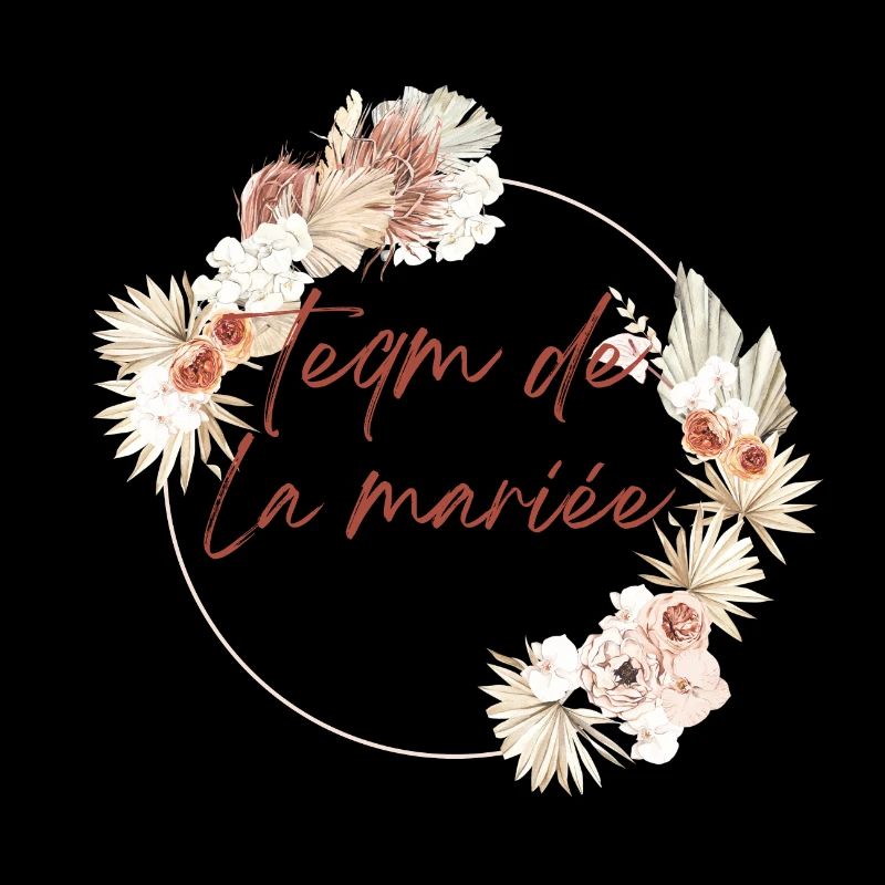 Bridal Team Crown Boho Flowers
