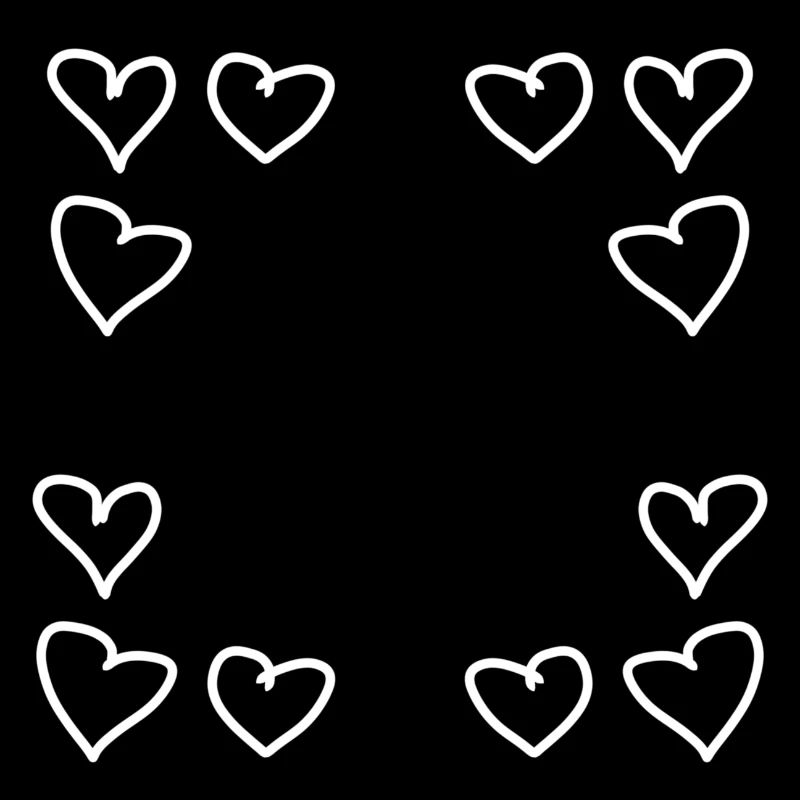 herzen muster rahmen eckig herz liebe