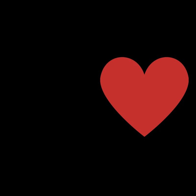Letter o red heart