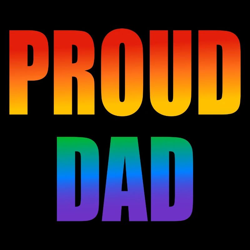 Stolzer Papa schwuler Regenbogen